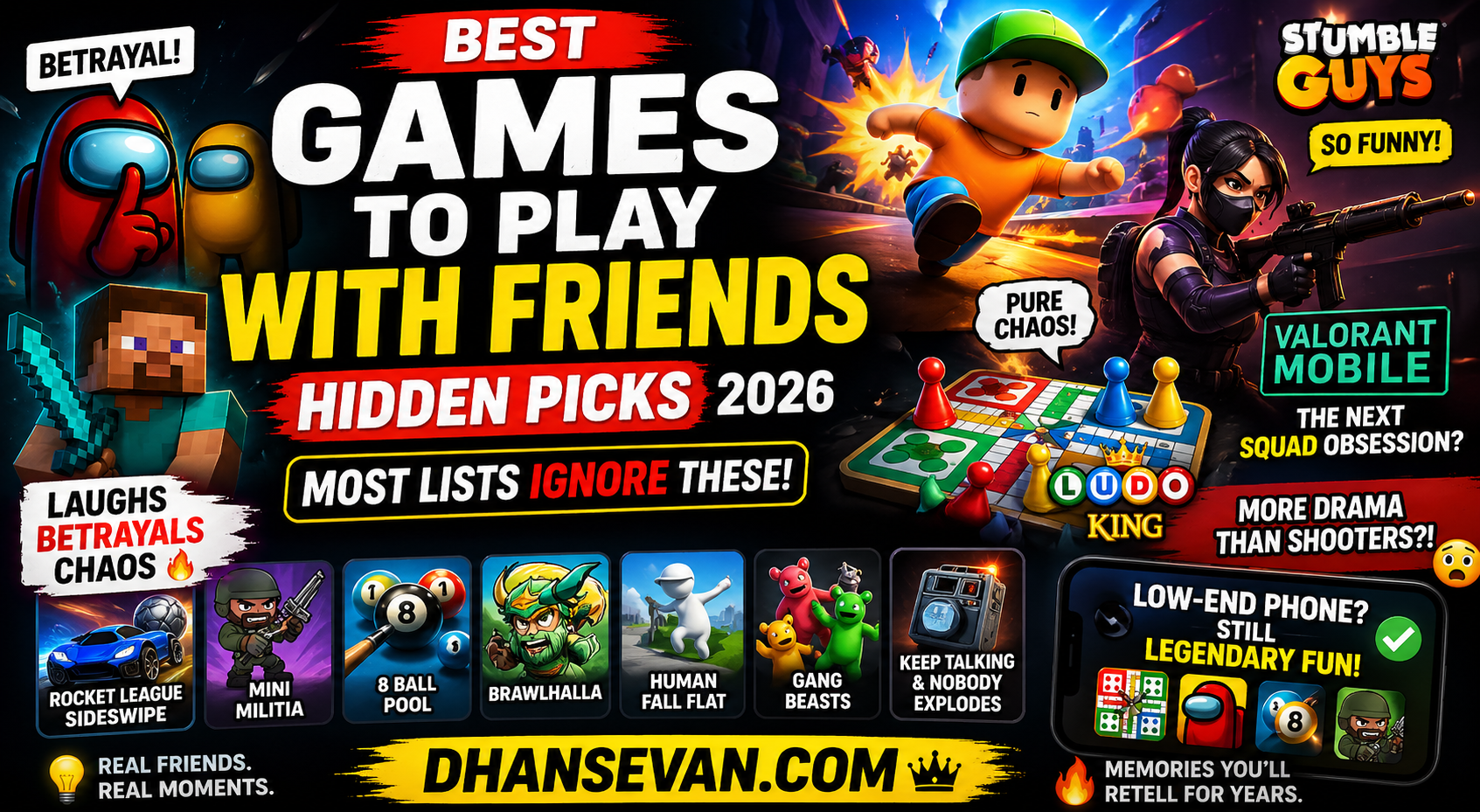 Most ‘Games to Play With Friends’ Lists Are Recycled… But Some Players Think These Hidden Picks Quietly Create the Best Nights